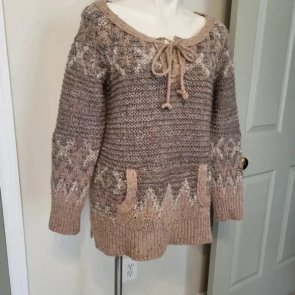 Free People Fair Isle Nordic Love Bug Tunic Sweater(M) - Picture 3 of 10